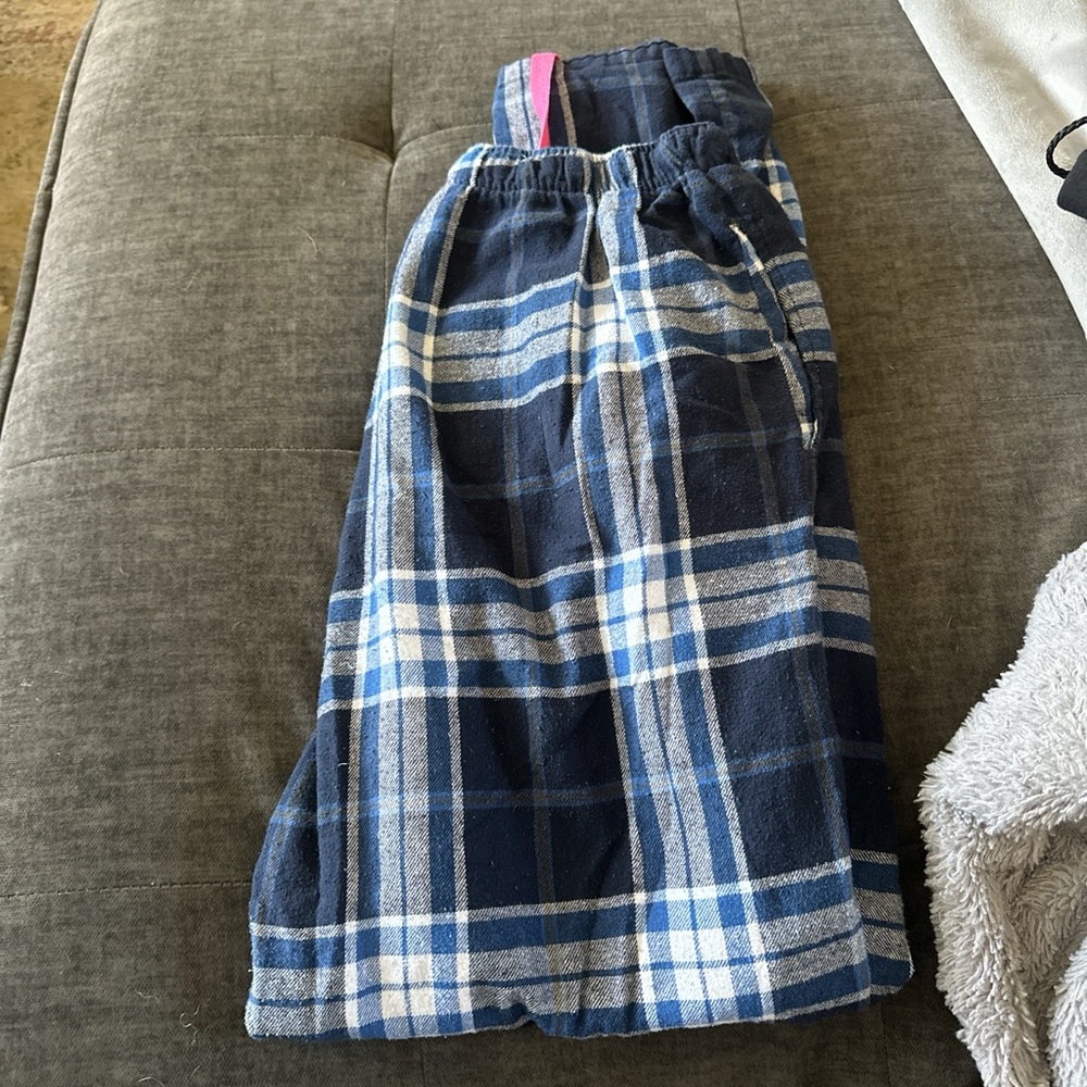 Blue Plaid Women's Pants